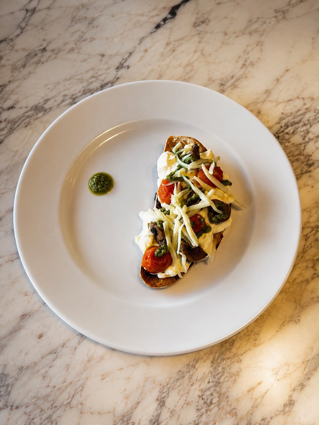 Tostón de burrata